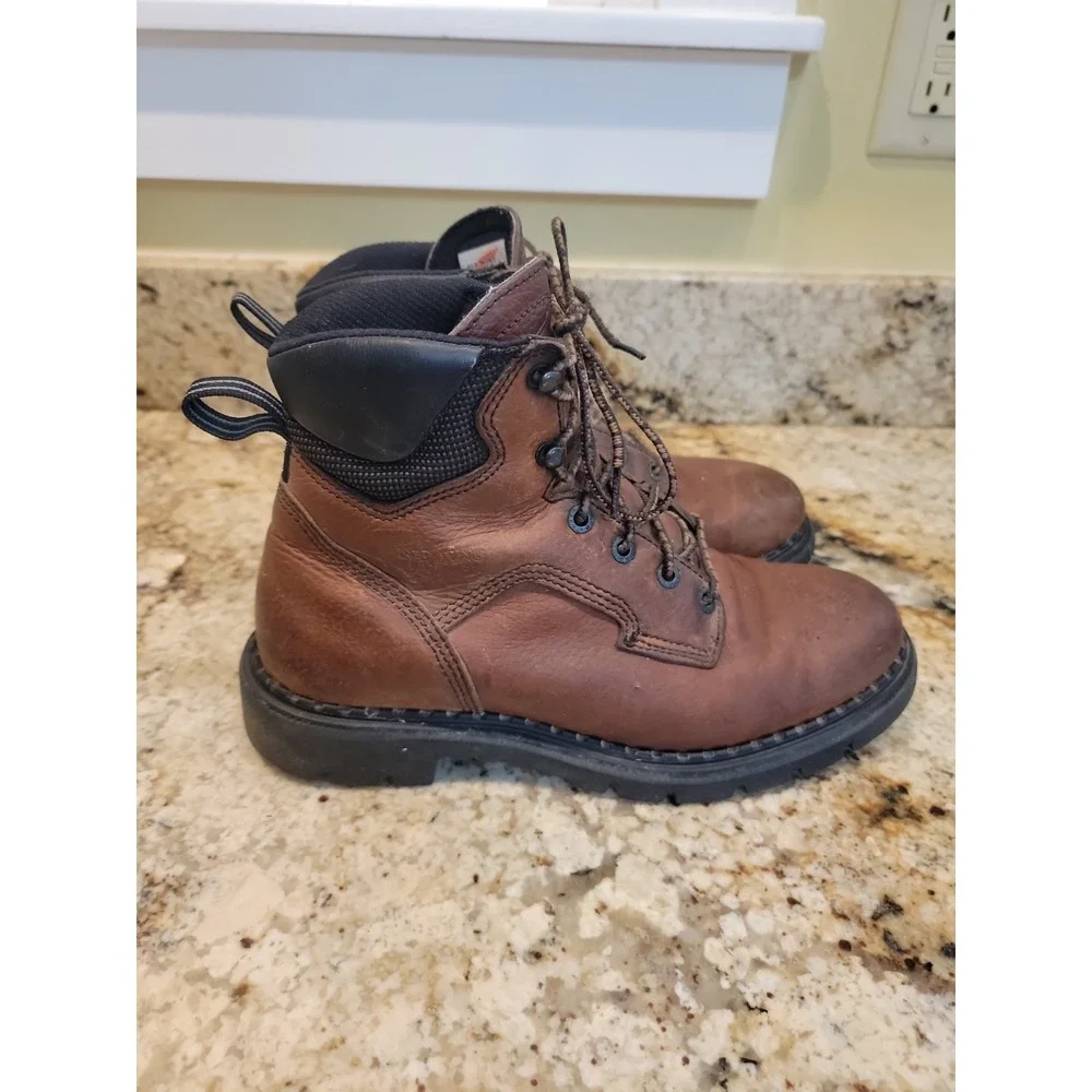 Red Wing 1626 Mens 8.5D  Brown Leather Work Boots EH Electrical Hazard